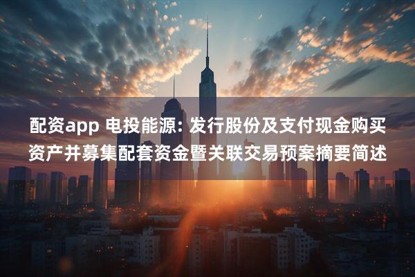 配资app 电投能源: 发行股份及支付现金购买资产并募集配套资金暨关联交易预案摘要简述